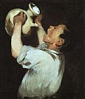 Edouard Manet Canvas Paintings - Boy with a Pitcher